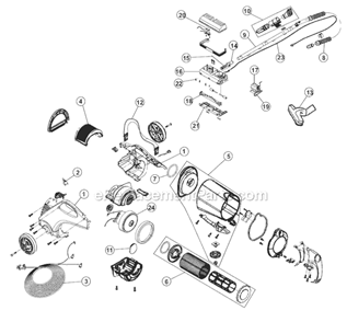 Page A Diagram and Parts List for SD40005  Dirt Devil Canister Vacuum